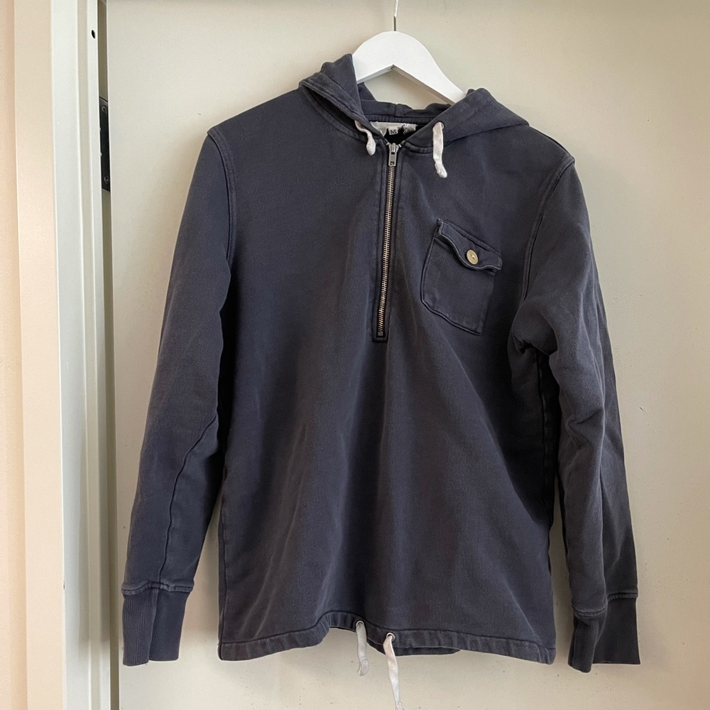 YMC Navy Hooded Sweatshirt